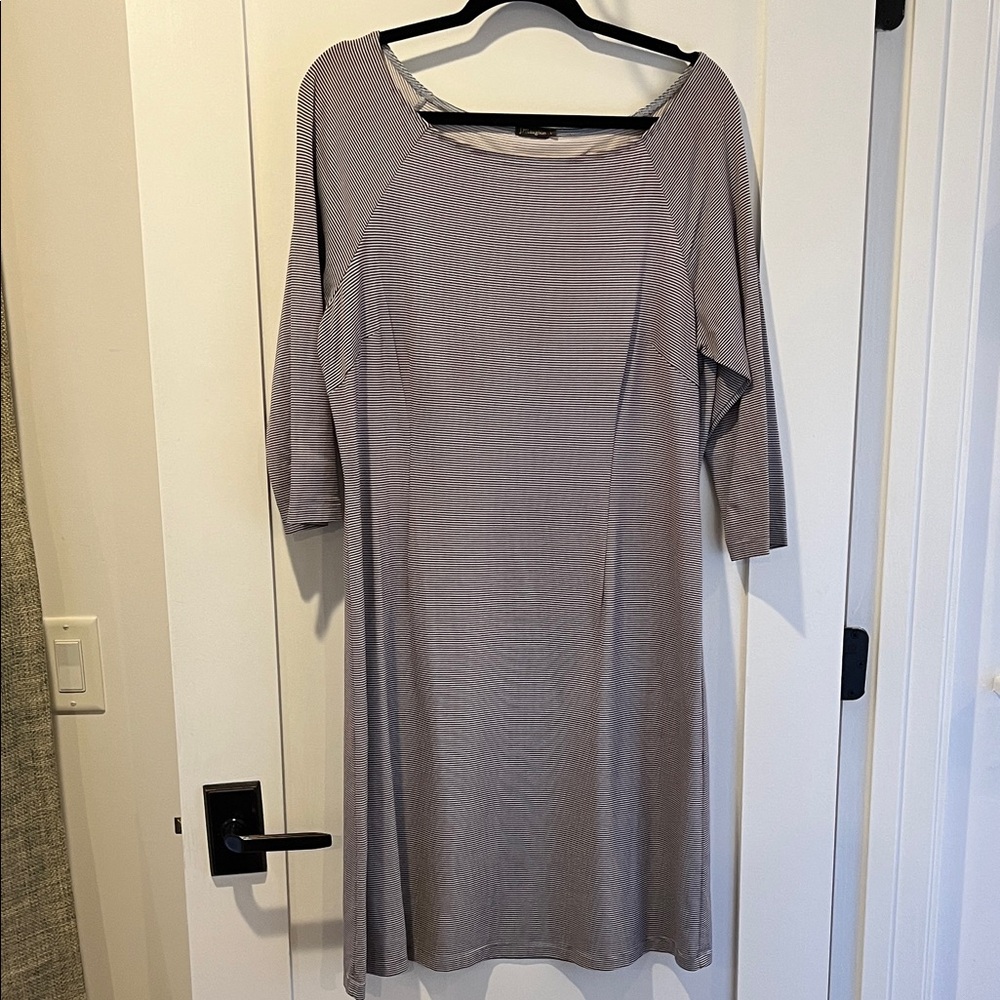 Elegant Gray Midi Dress